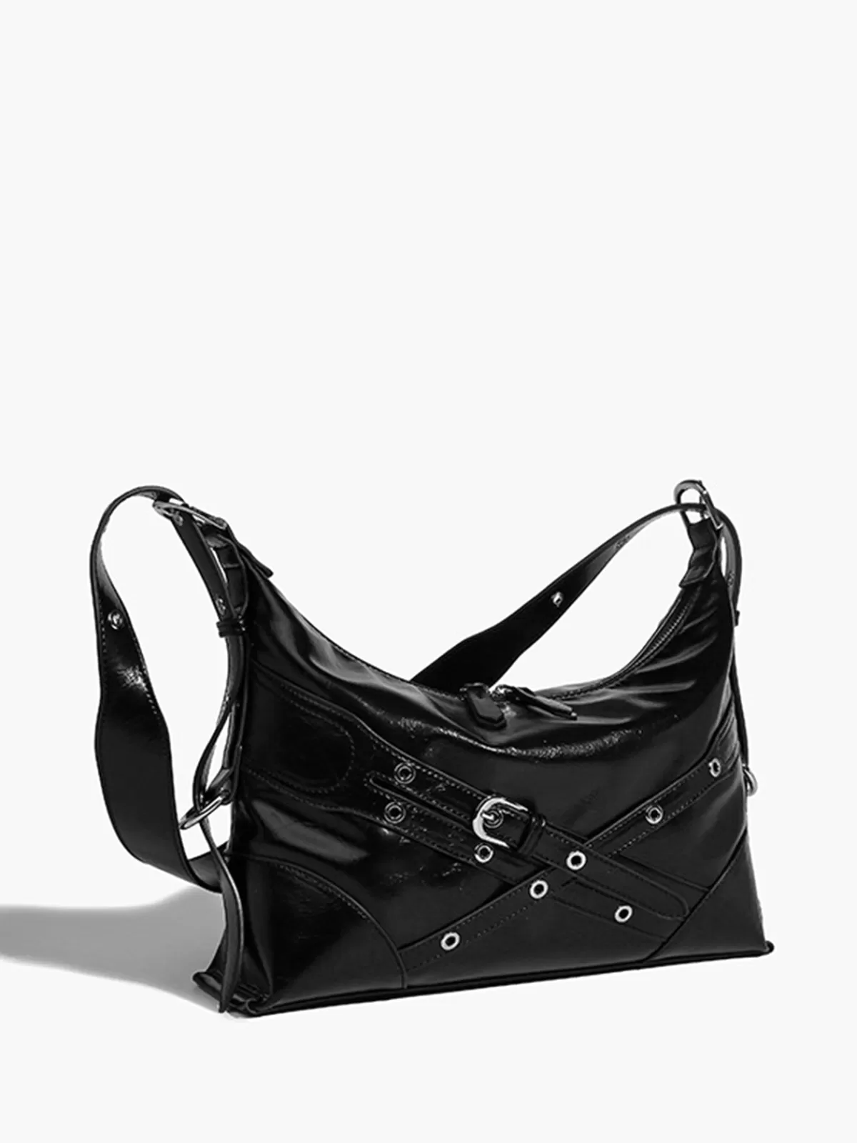 COMMENSE Adjustable Strap Zipper Tote Bag Black Best