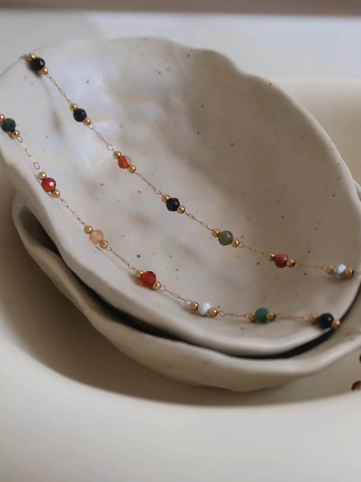 COMMENSE Colorful Beaded Link Necklace Multicolor Online