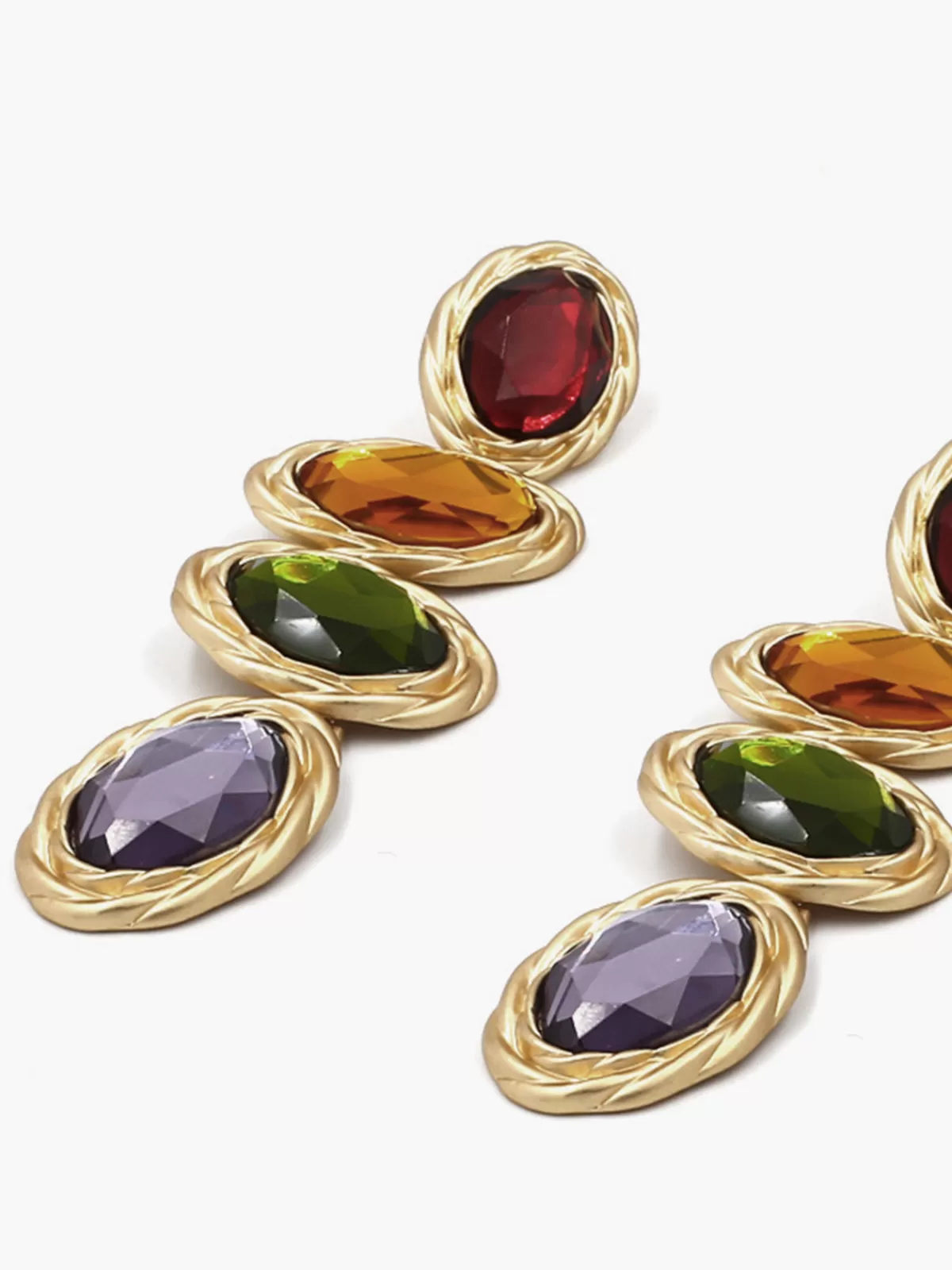 COMMENSE Colorful Rhinestone Earrings Multicolor Sale