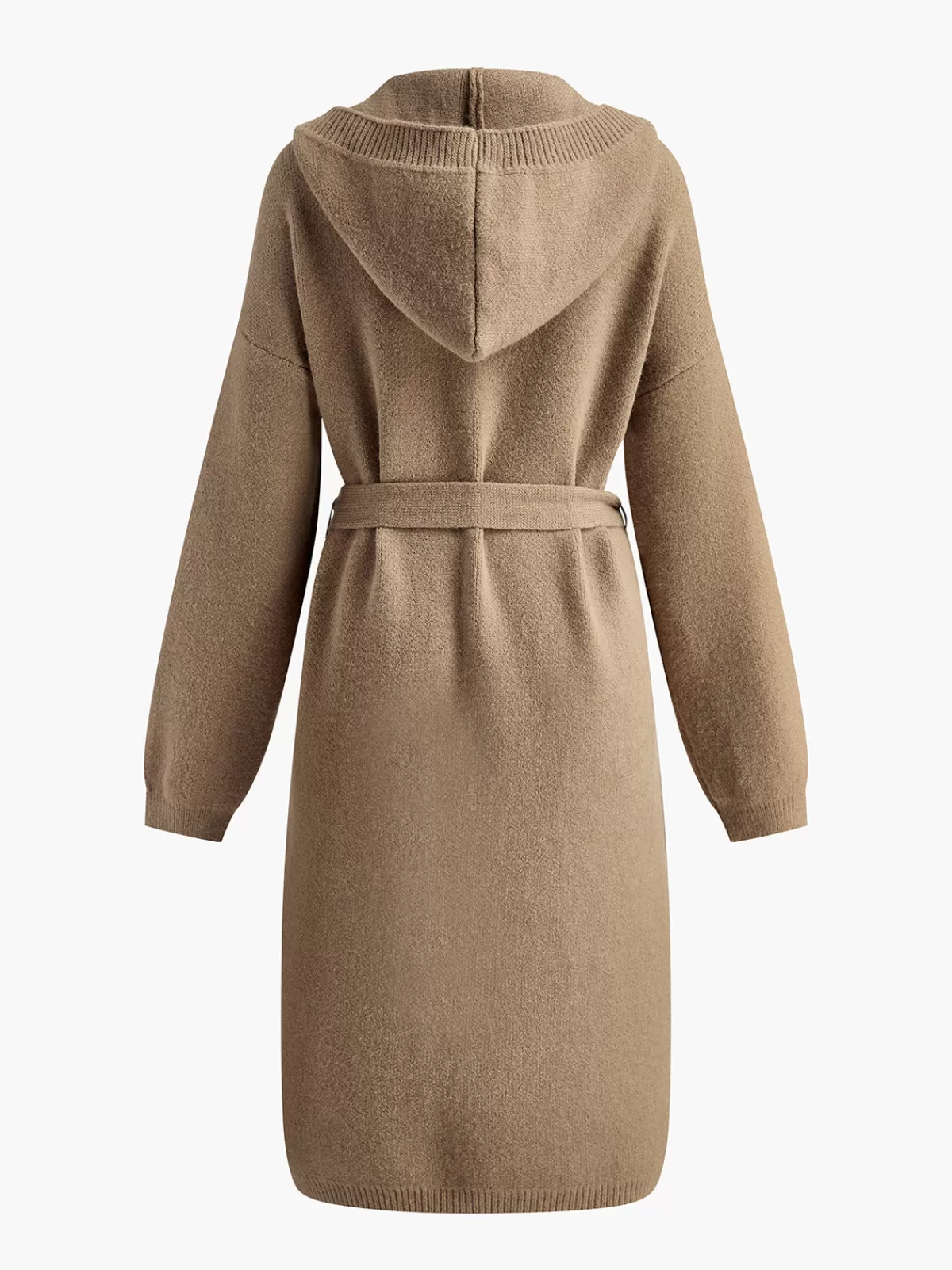 COMMENSE Essential Hooded Soft Cardigan DarkBrown Discount