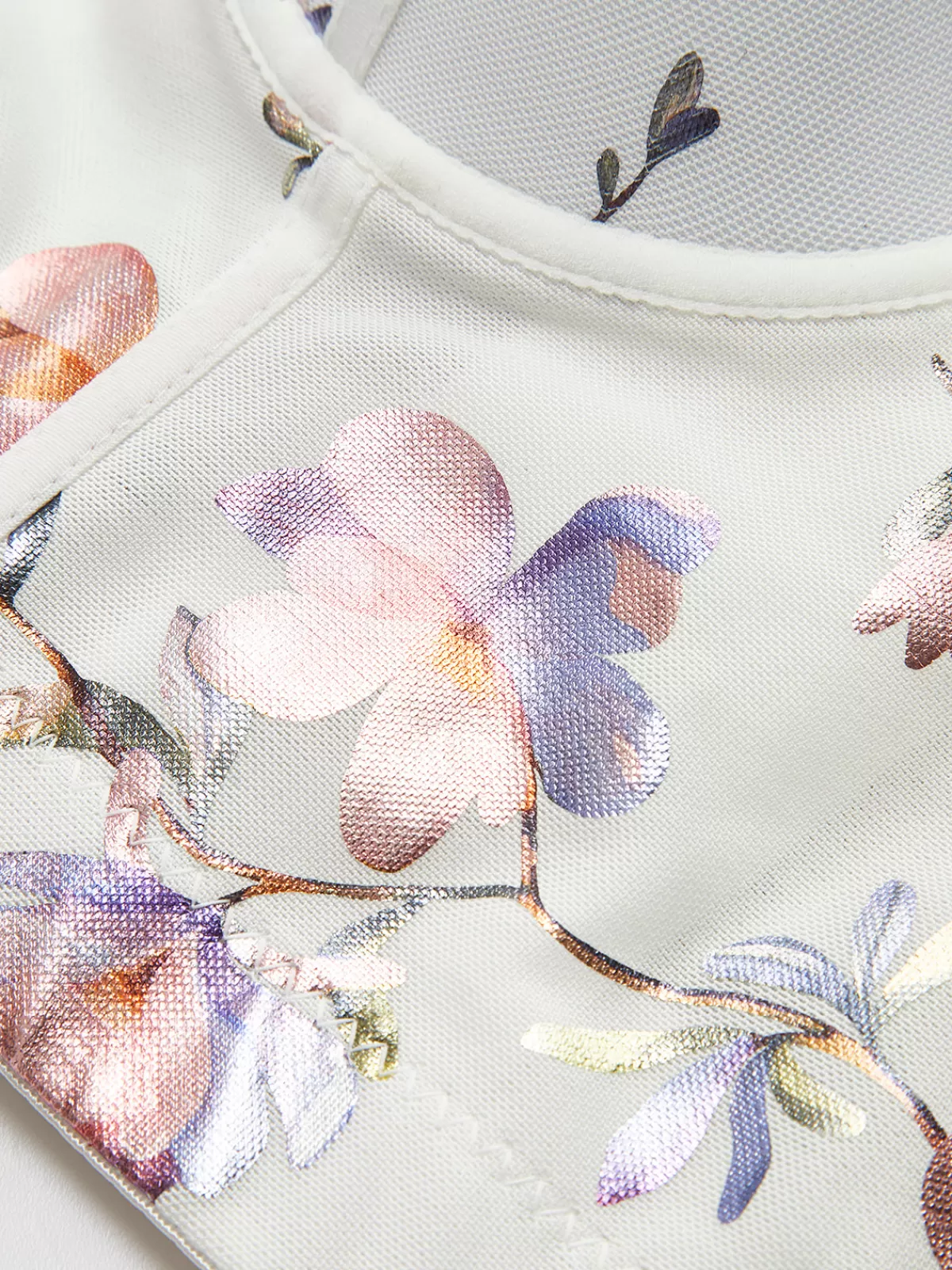 COMMENSE Floral Printed Corset Top White Cheap