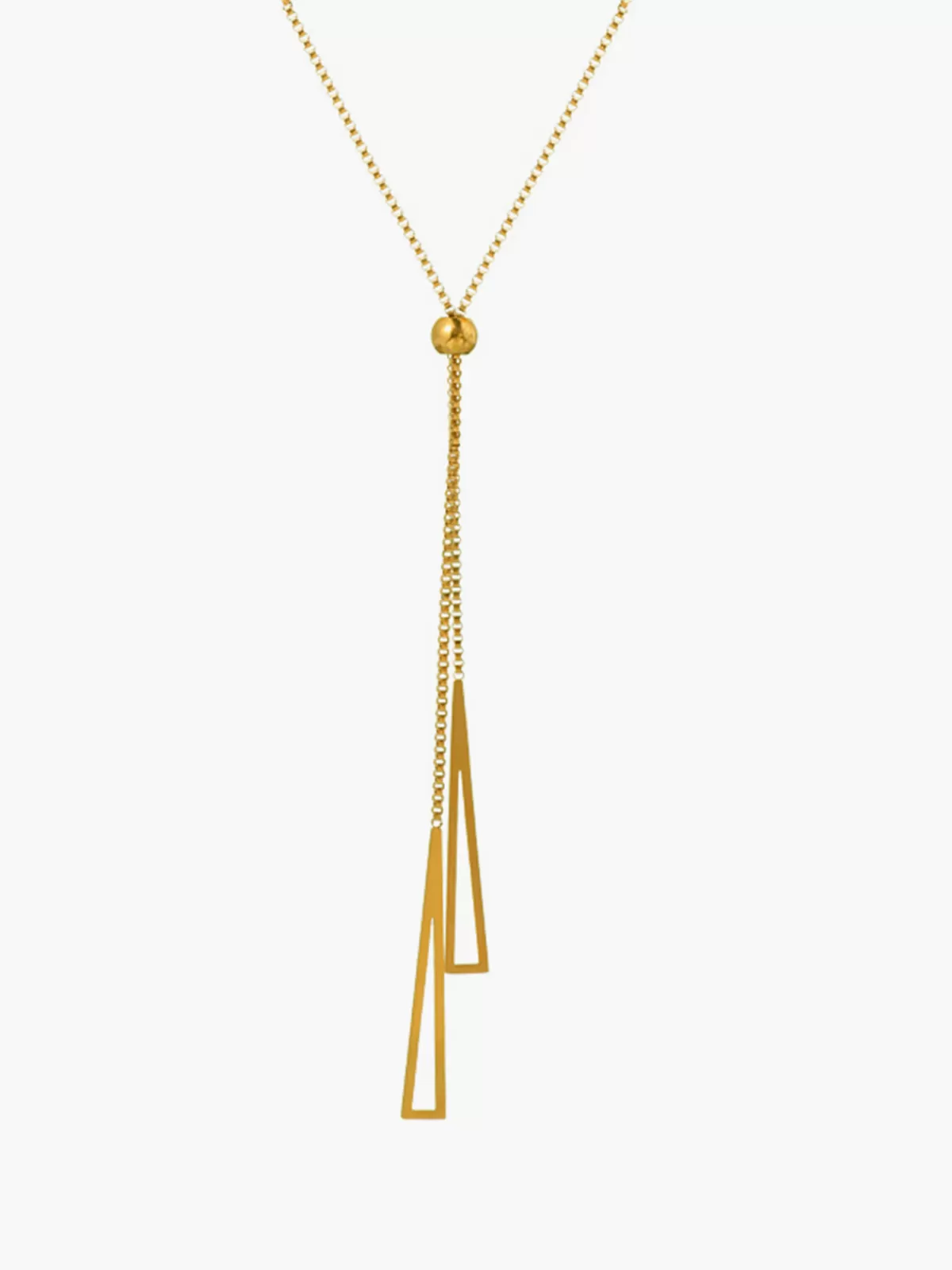 COMMENSE en Lariat Tassel Necklace Gold Shop