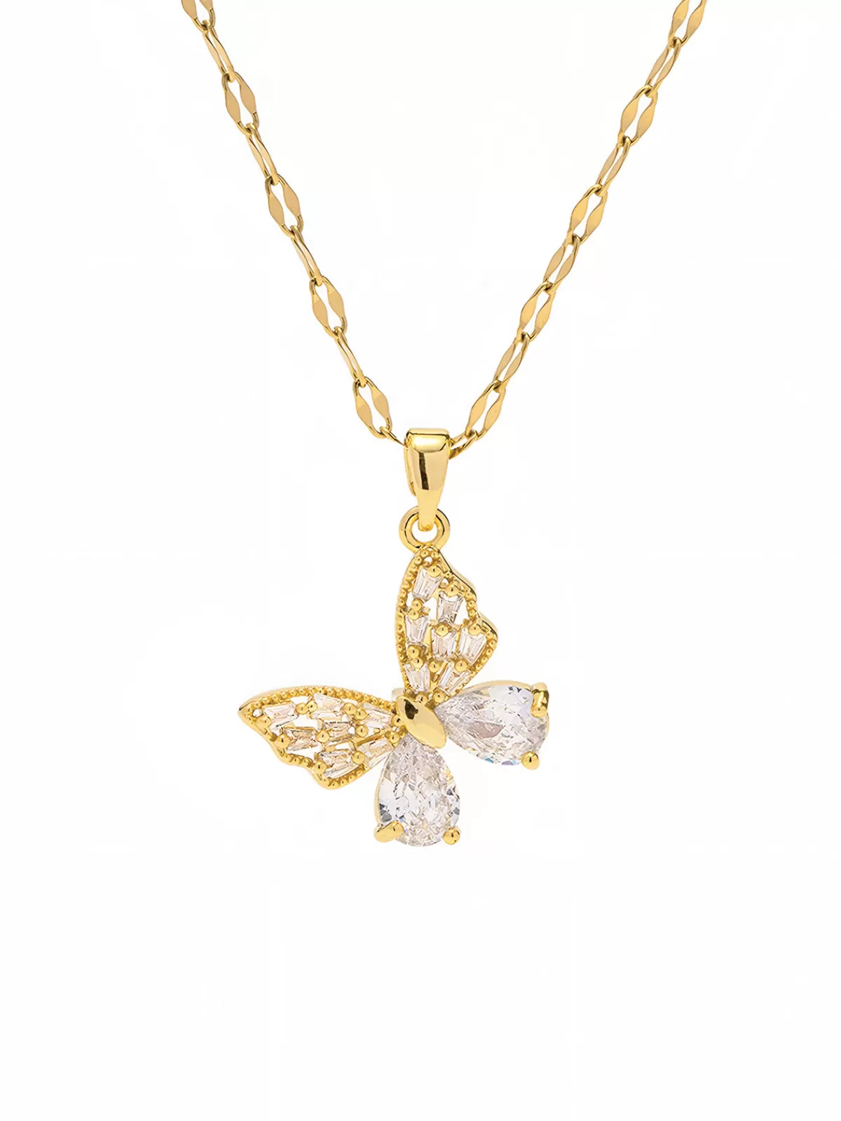 COMMENSE en Radiance Butterfly Necklace Gold Flash Sale