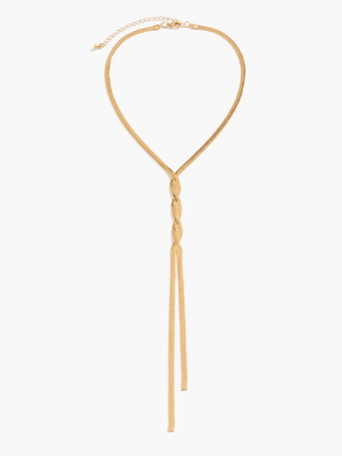COMMENSE en Snake Chain Twist Tassel Necklace Gold Outlet