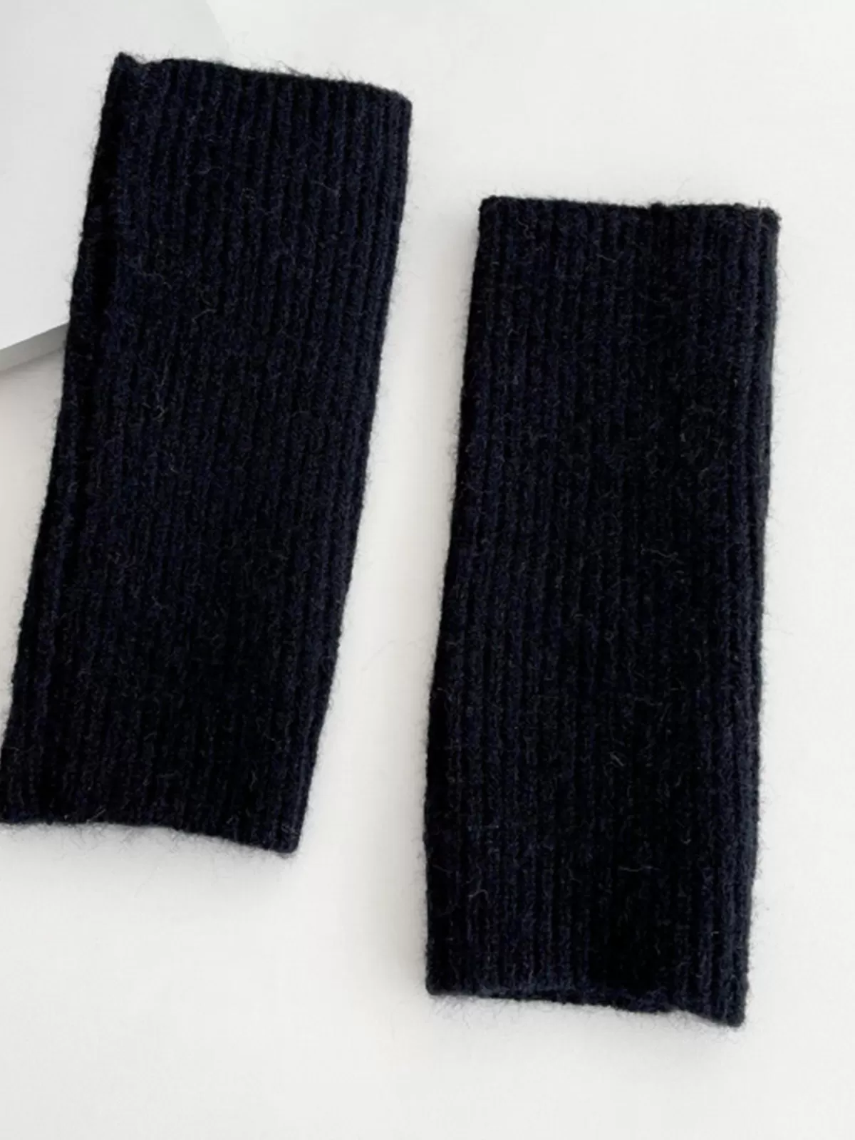 COMMENSE Half-Finger Knit Gloves Black Best Sale