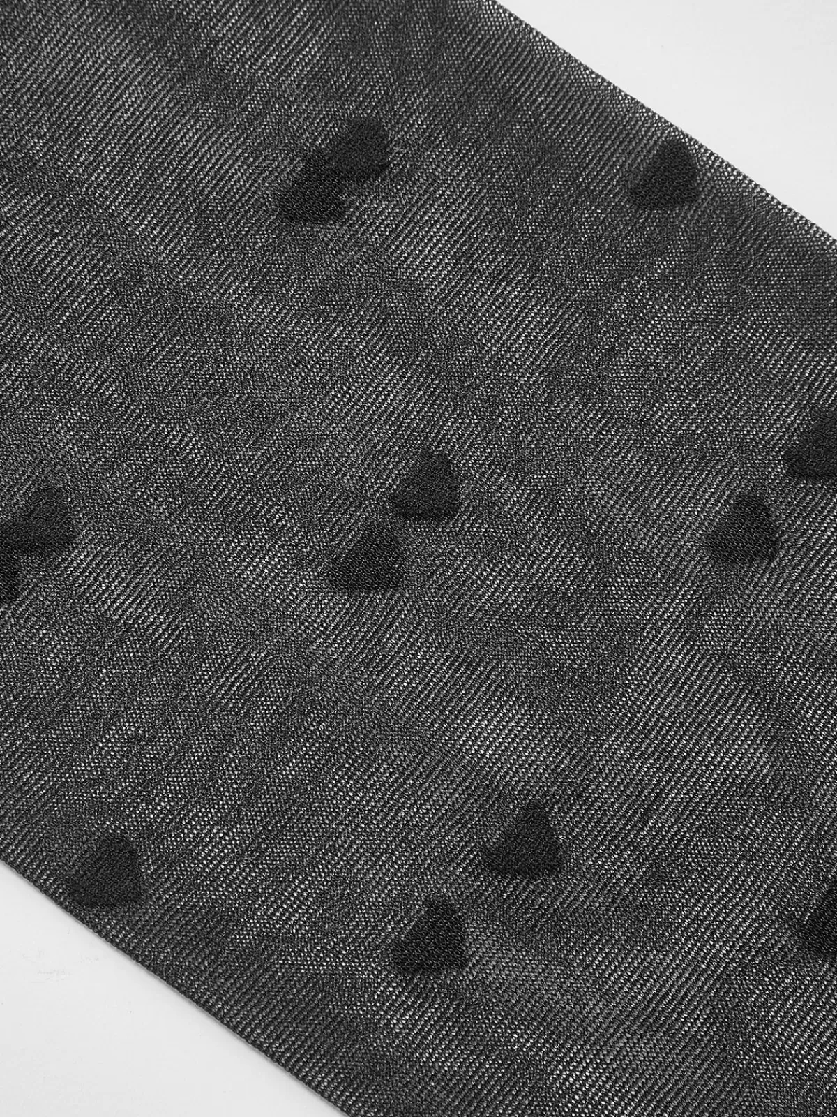 COMMENSE Heart-Pattern Sheer Tights Black Online