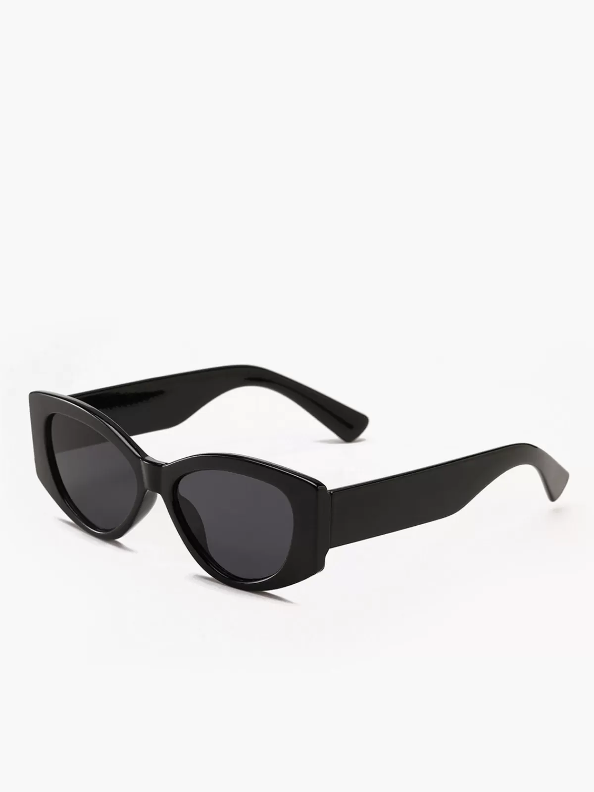 COMMENSE Large Frame Cat Eye Vintage Sunglasses Black Sale