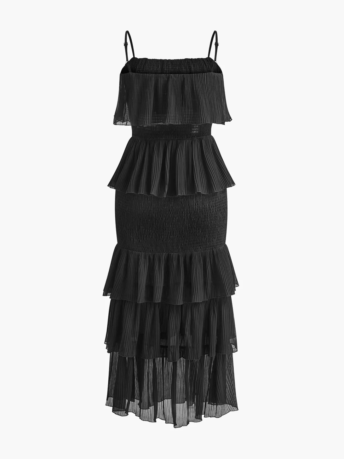 COMMENSE Leisure Ruffle Cami Dress Black Outlet