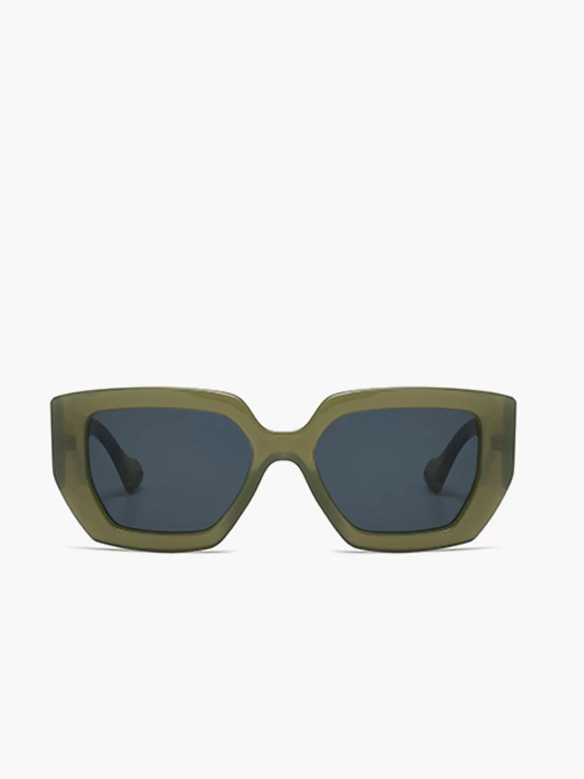 COMMENSE Marble Printed Square Sunglasses Green Cheap