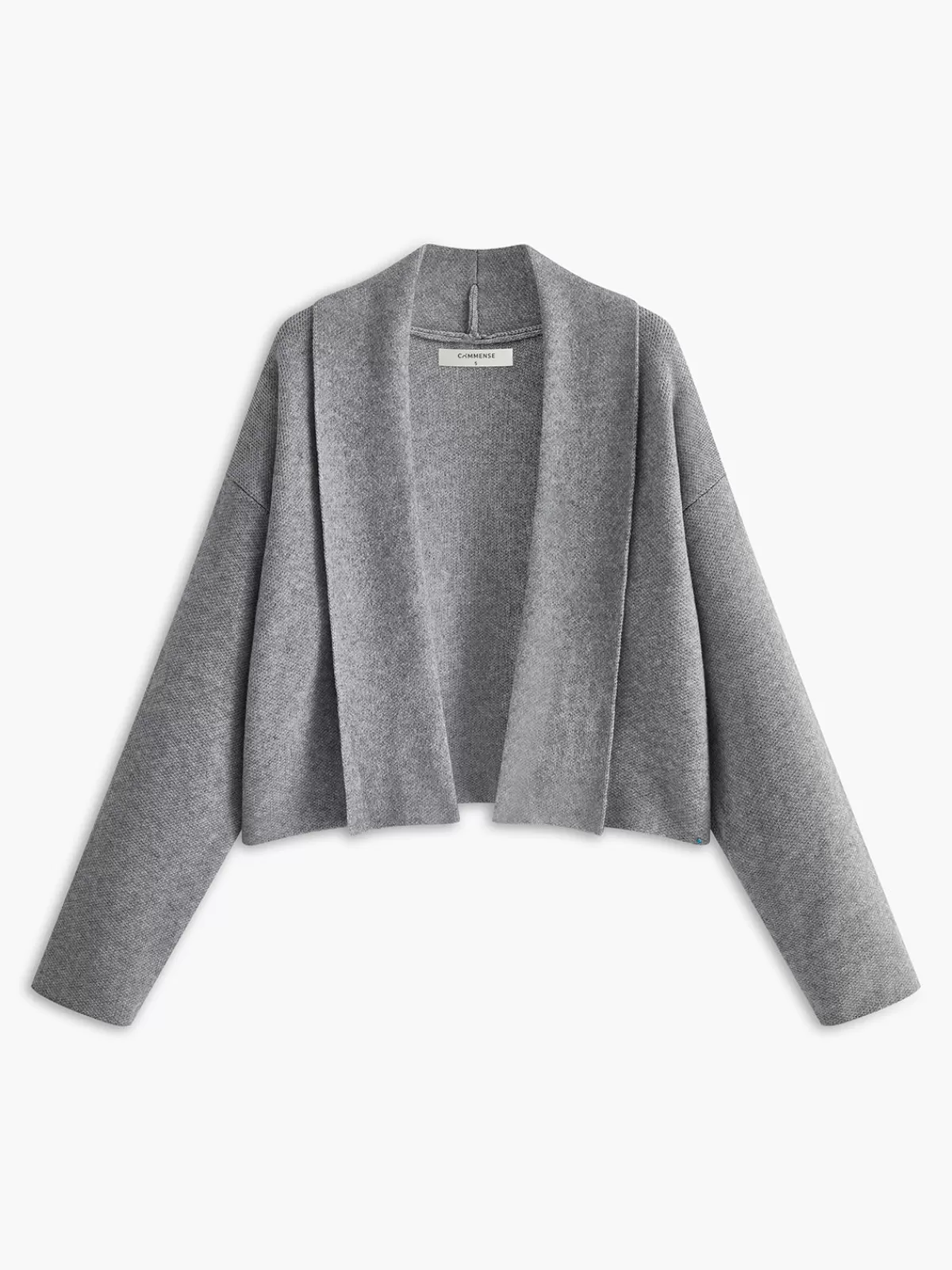 COMMENSE Minimalist Lapel Cardigan Grey Clearance
