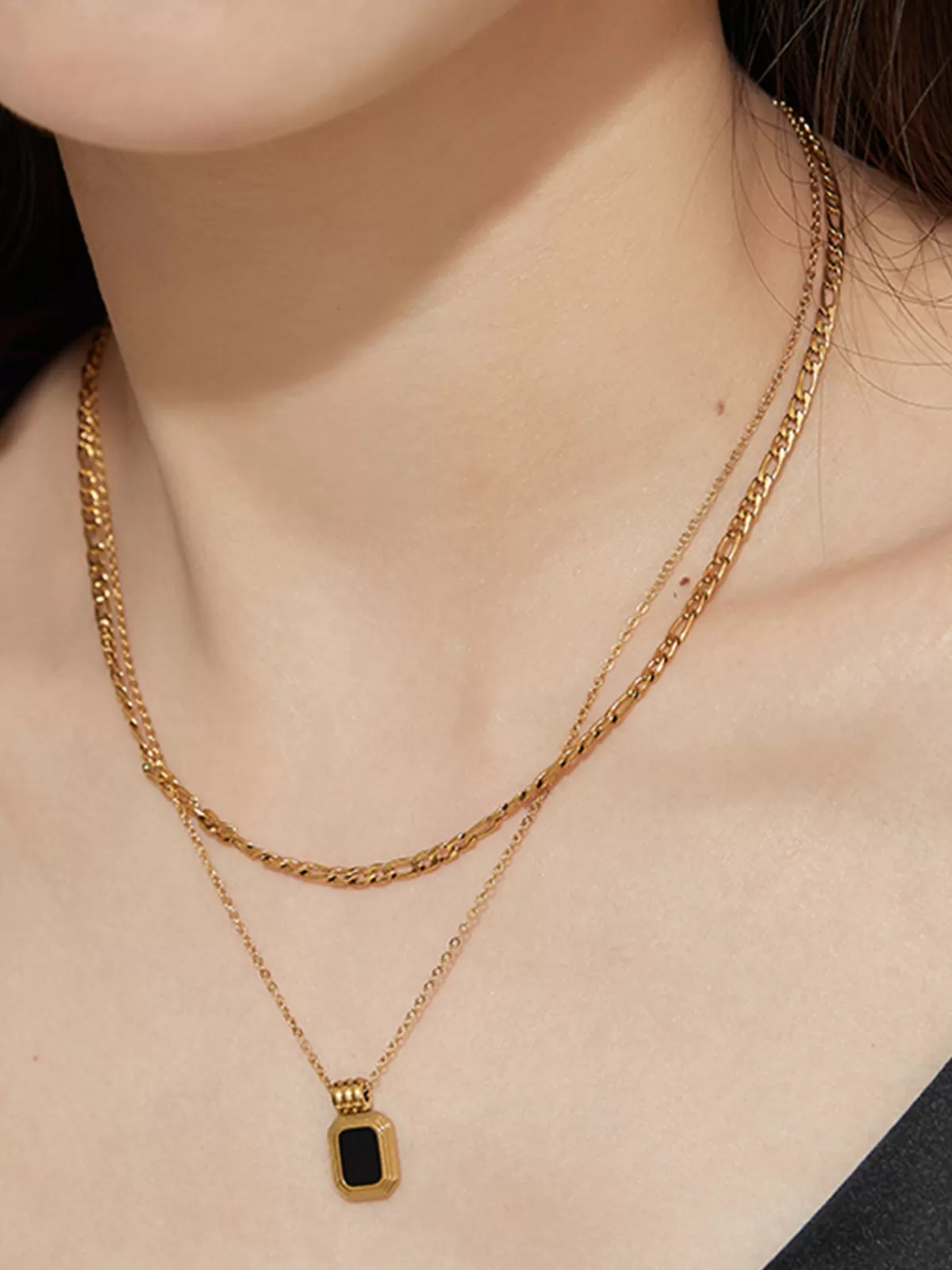COMMENSE Nostalgia Necklace Golden New