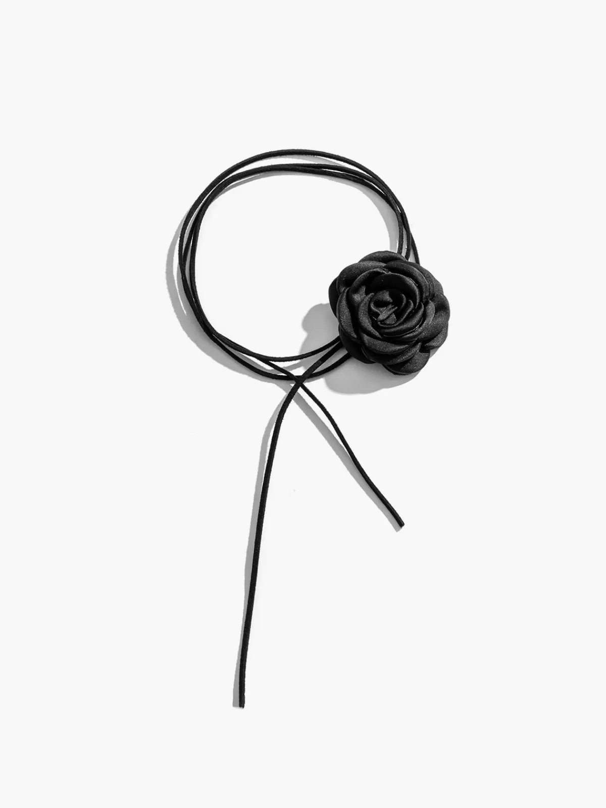 COMMENSE Rosette Bud Choker Necklace Black Hot