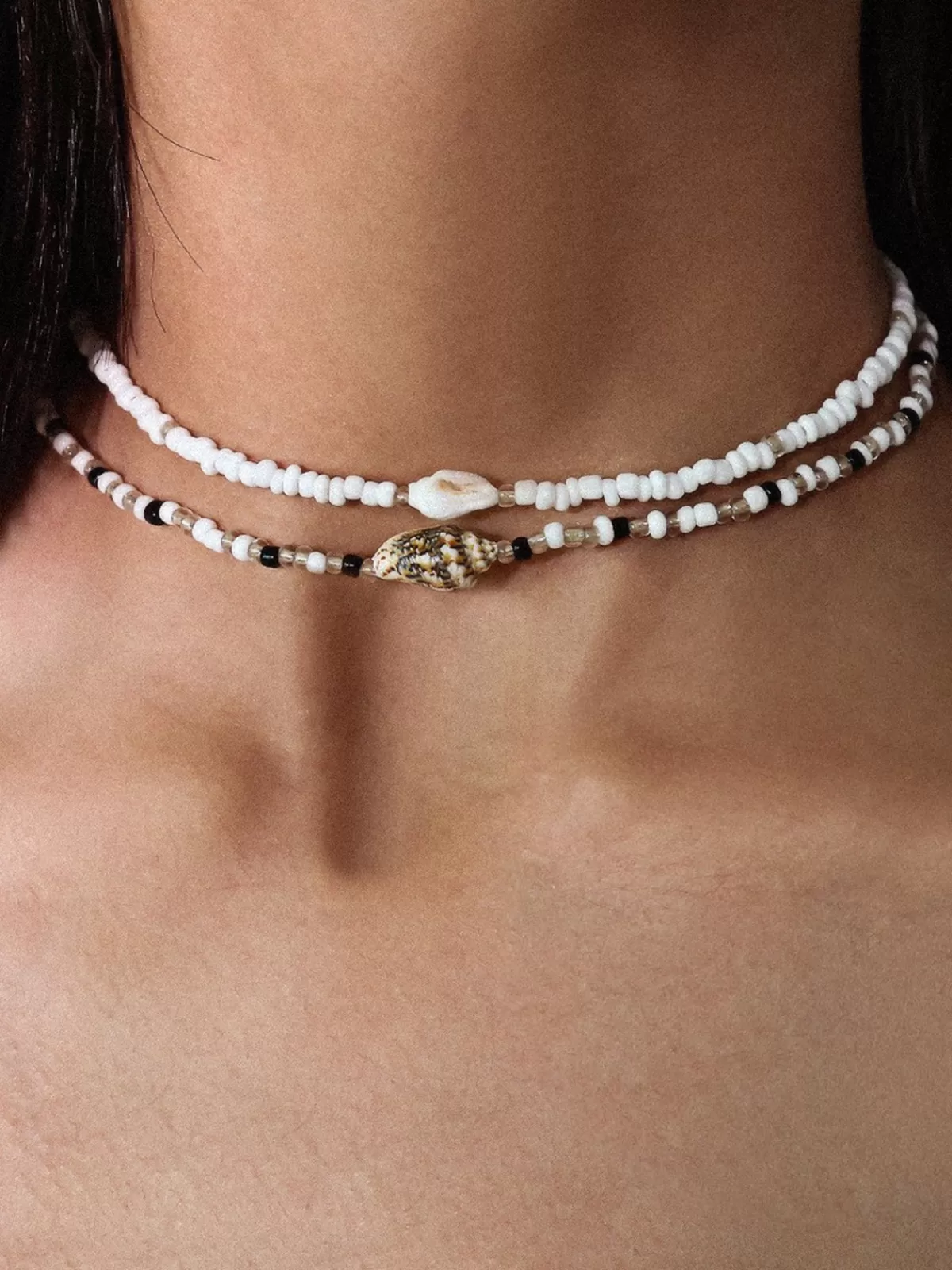 COMMENSE Sea Shell Necklace White Cheap