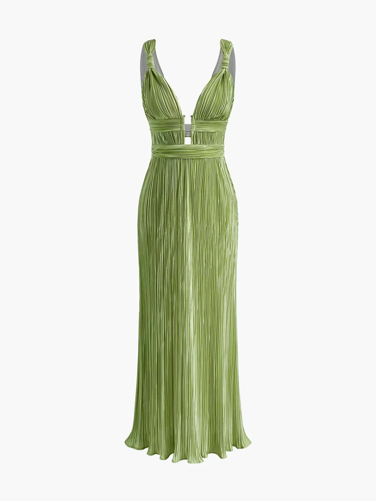 COMMENSE Sexy Cutout Tank Long Dress Green Cheap