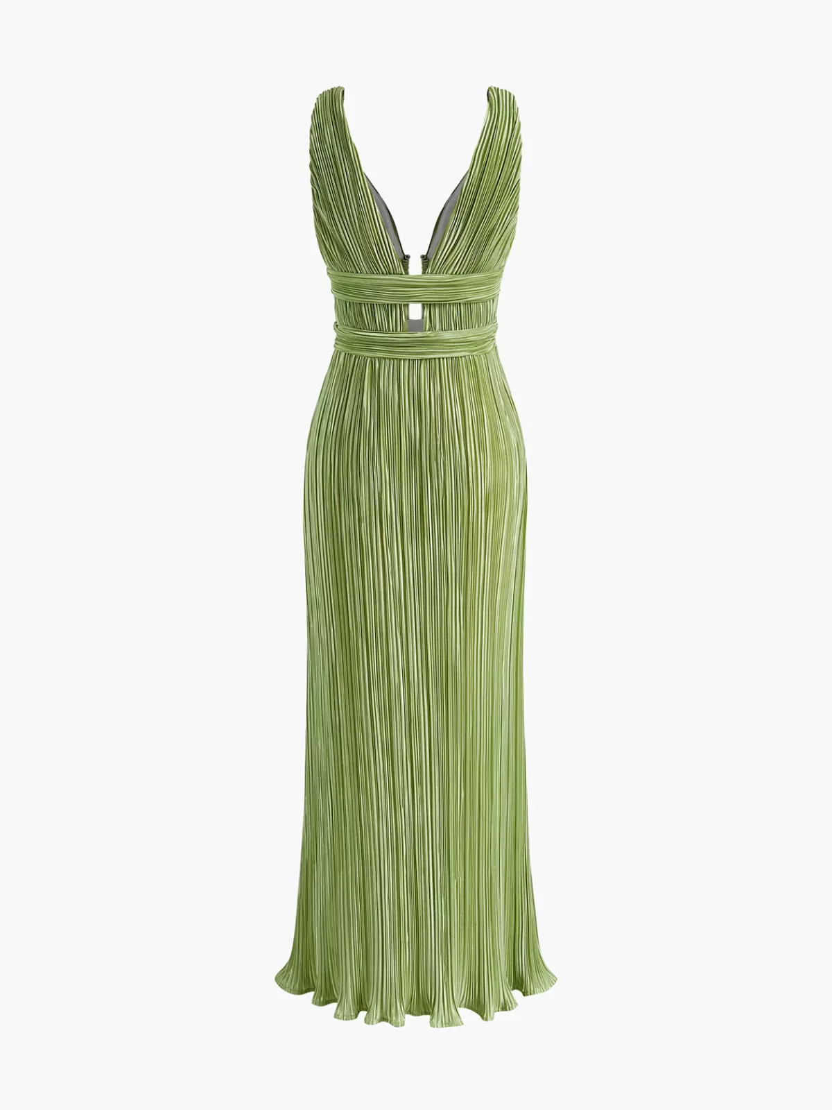 COMMENSE Sexy Cutout Tank Long Dress Green Cheap