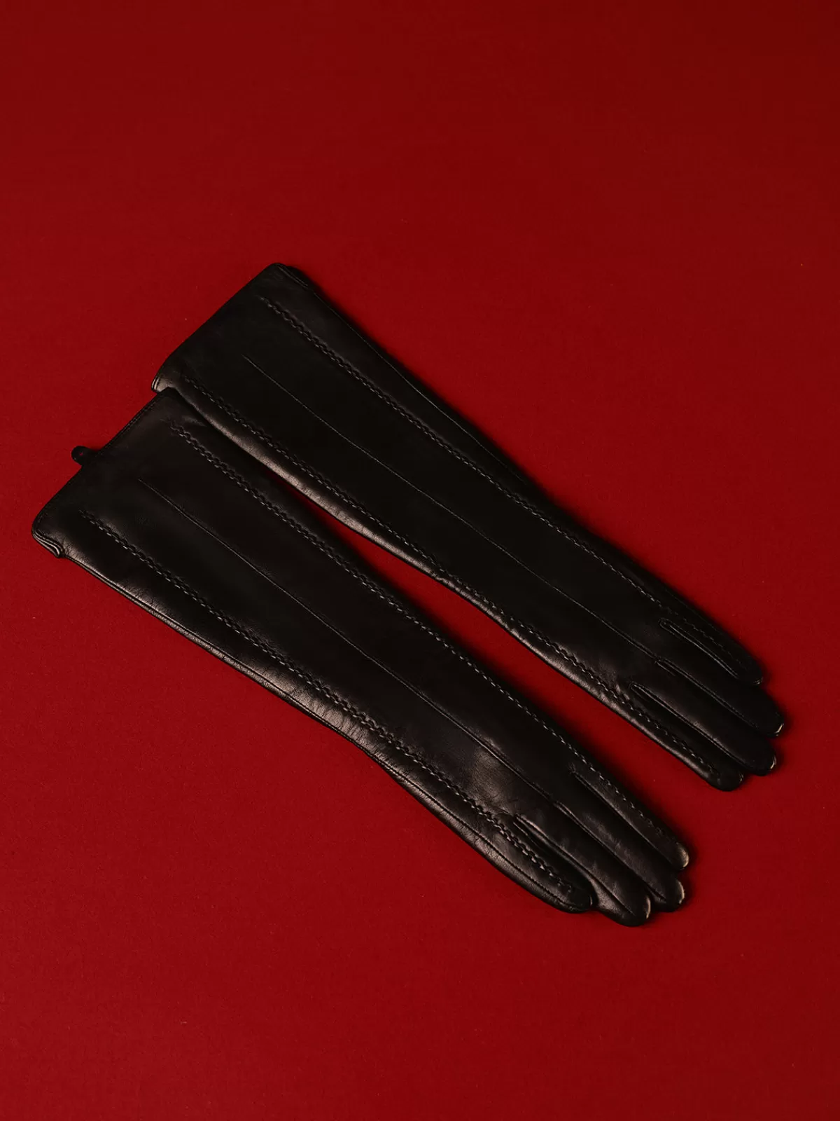 COMMENSE Sheepskin Long Gloves Black Cheap