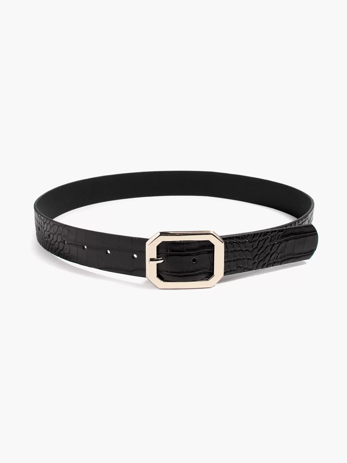 COMMENSE Timeless Leather Belt Black Flash Sale