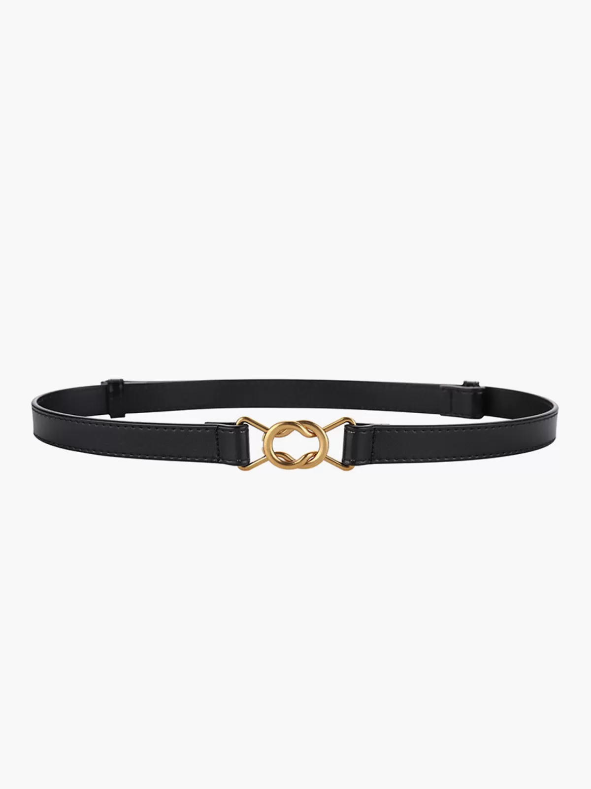 COMMENSE Triple Twist Belt Black Clearance