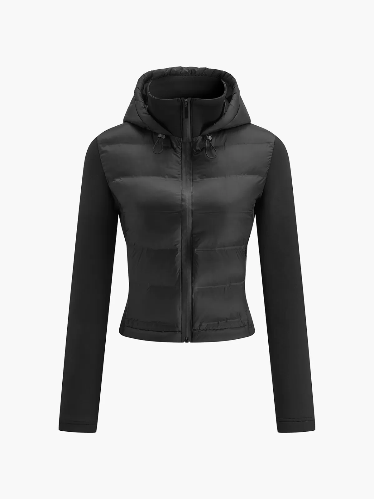 COMMENSE Turtleneck Hooded Slim Winter Coat Black Hot