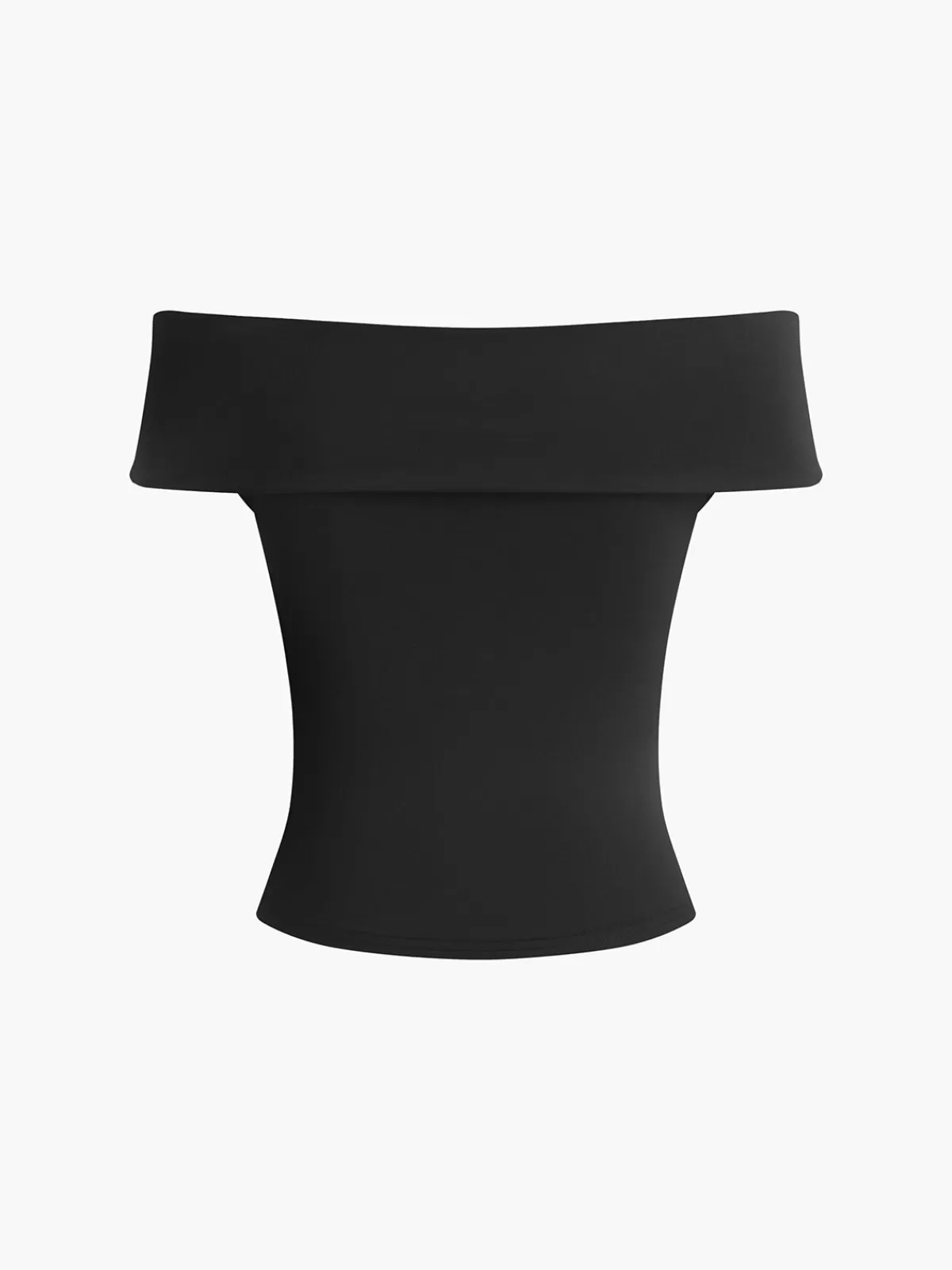 COMMENSE Twist Front Off Shoulder Top Black Best Sale