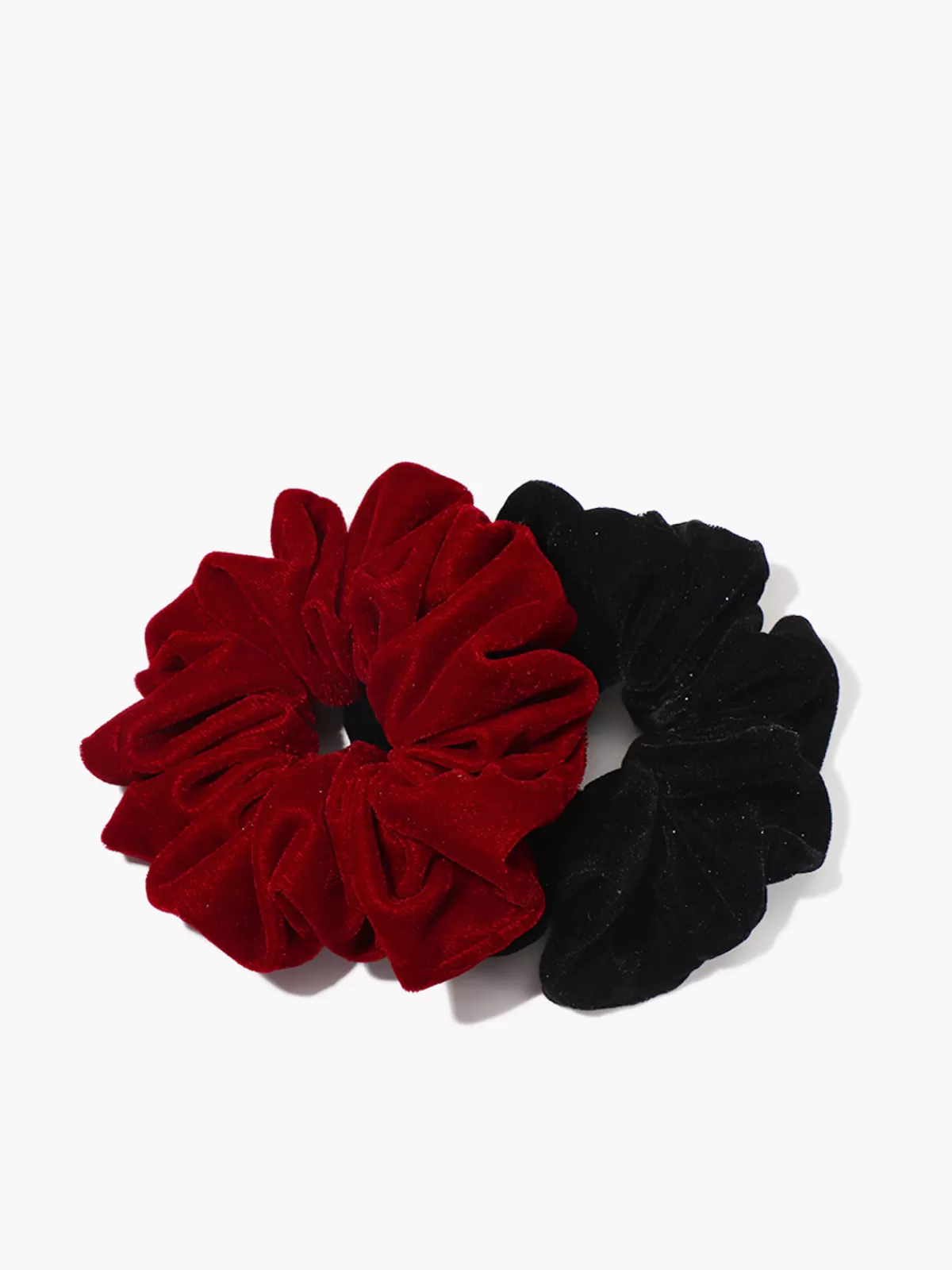 COMMENSE Velvet Pig Intestine Hair Band Black Fashion